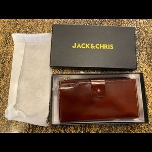 Jack and Chris Wallet. Brown leather